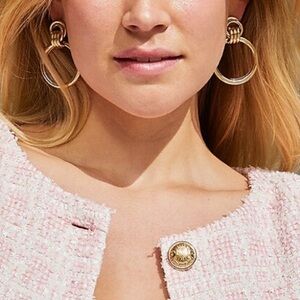 Ophelia Roe Gold Hoop Knot Earrings | Chic Minimal Statement | Nickel Free